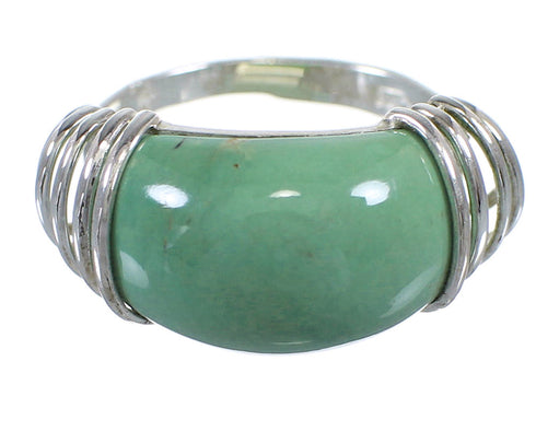 Sterling Silver And Turquoise Ring Size 8-1/4 RX81003